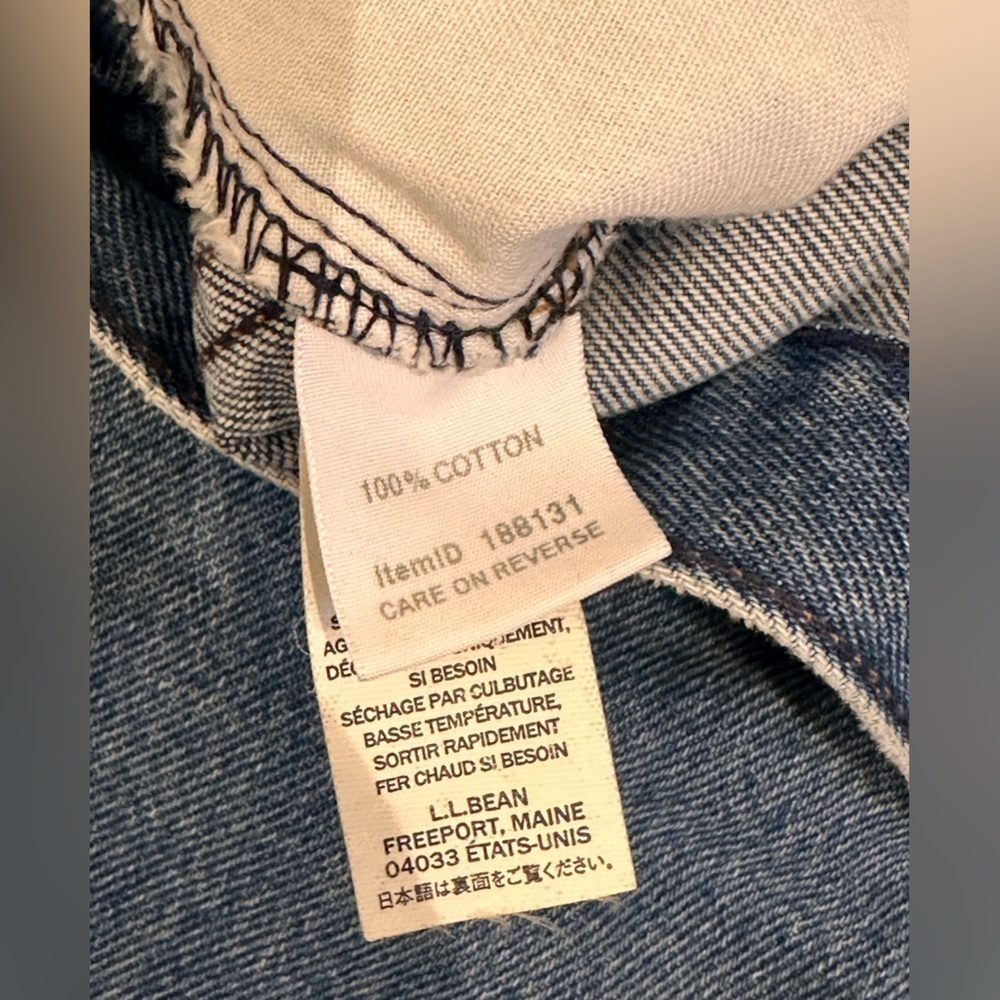 NEW L.L. Bean Original Fit Relaxed Fit Blue Jeans Women’s Size 14 - Picture 12 of 12